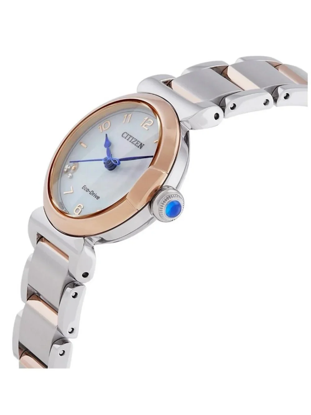 NWT Citizen L Mae White Mother of Pearl Dial Ladies Watch